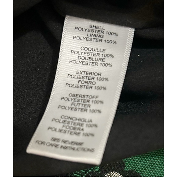 Anthropologie HD In Paris Green Black Gold Garden Glimmer Tiered Flower Skirt, 6 - Picture 14 of 15